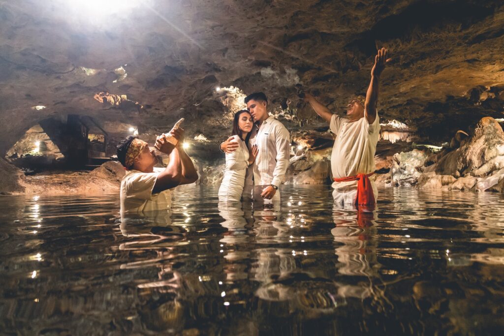 ceremonia maya cenote san ignacio