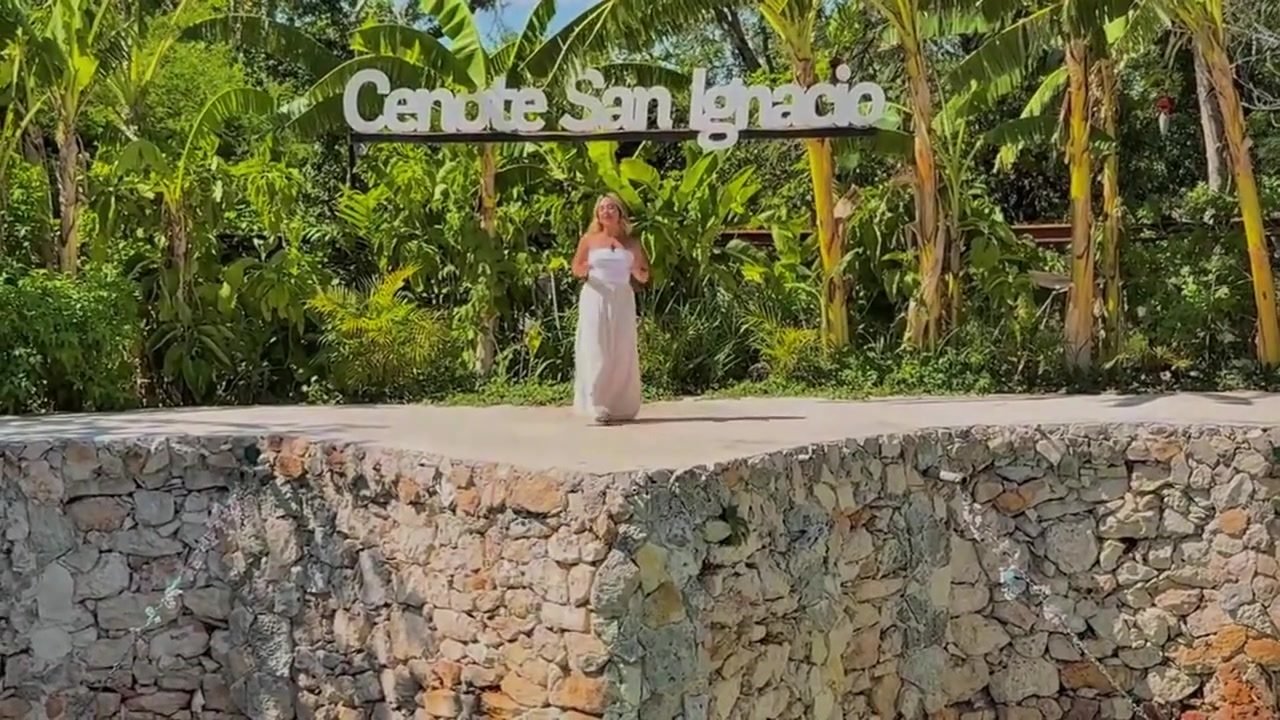 Letrero de Cenote San Ignacio