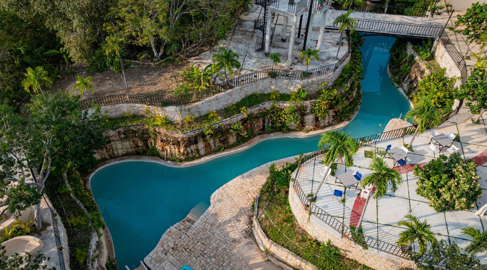 Vista aérea del Parque Ecoturístico Cenote San Ignacio